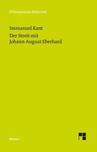Bild von Kant, Immanuel: Der Streit mit Johann August Eberhard